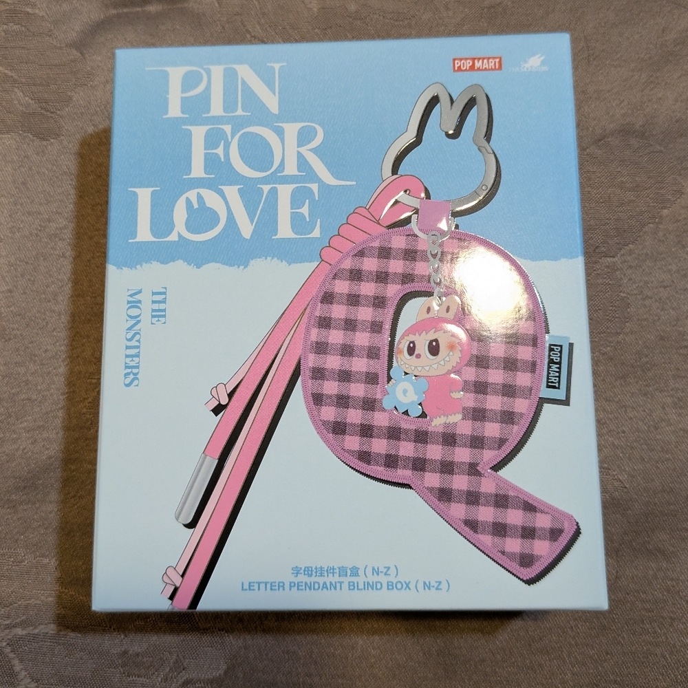 Pop Mart The Monsters Pin For Love Letter Pendant Blind Box (N-Z), NWT!